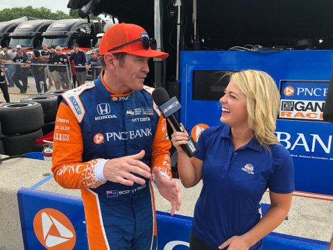 Interviewing Scott Dixon, Indycar NBC